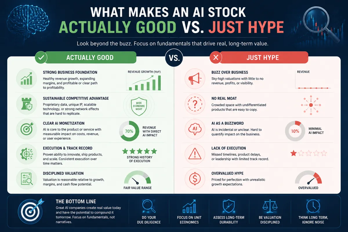 How to Evaluate AI Companies for Investing: The AI Stock Fundamentals Checklist