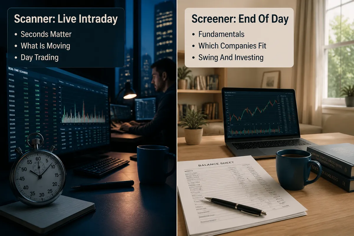 Scanner vs Screener: Which One Are You Actually Paying For?