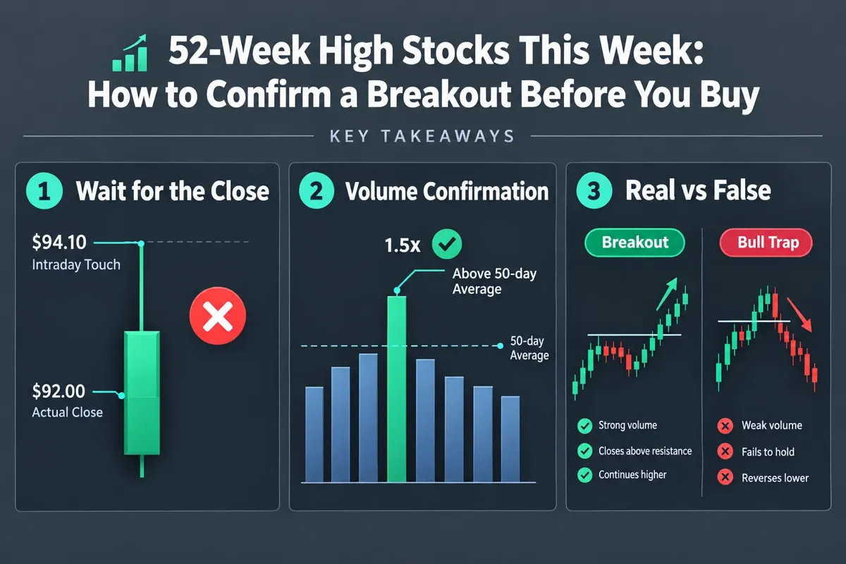 What technical indicators confirm a real breakout versus a false breakout?