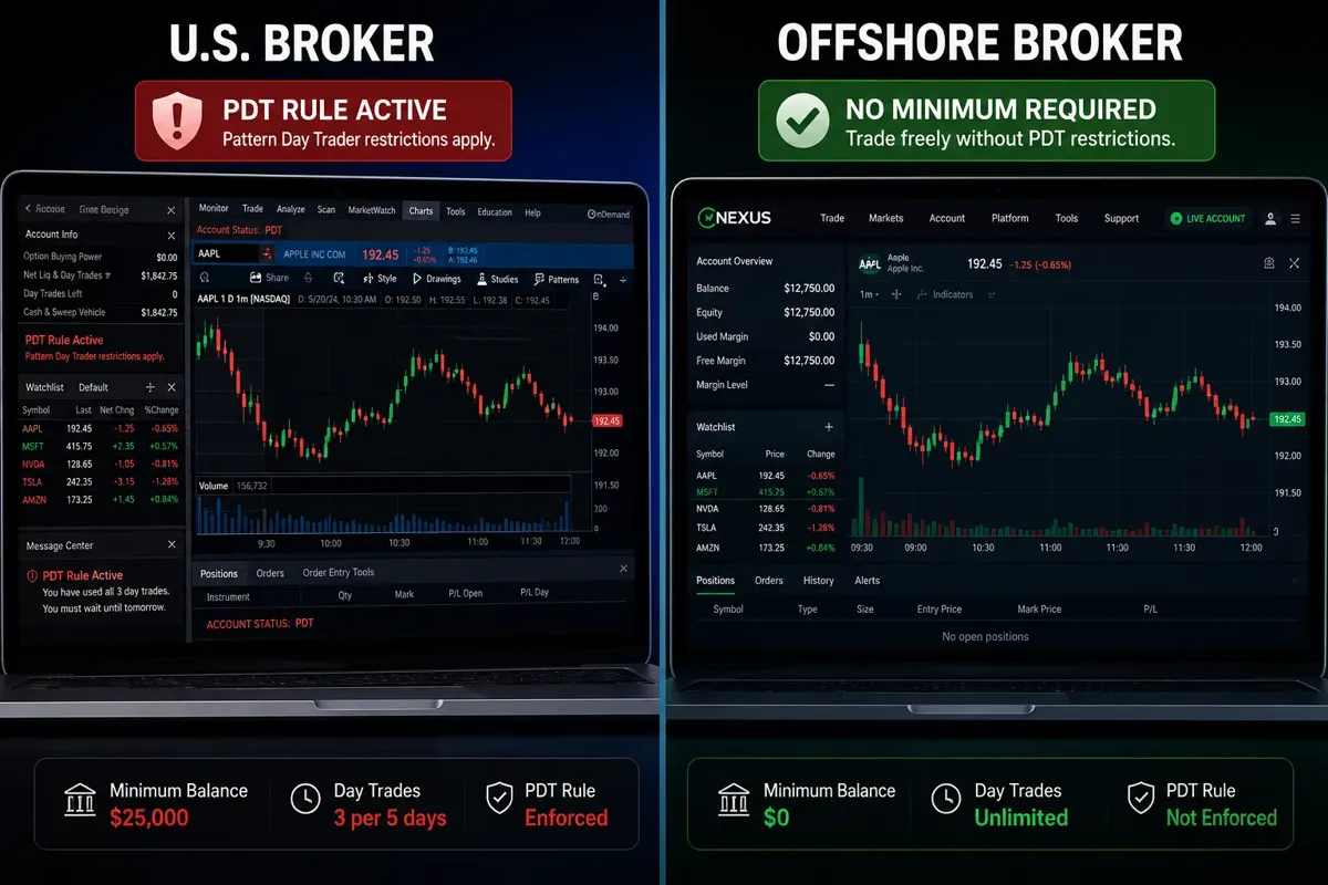 Offshore Brokers That Allow Day Trading Under 25K