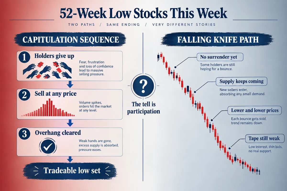 Can a stock keep dropping after hitting its 52-week low?